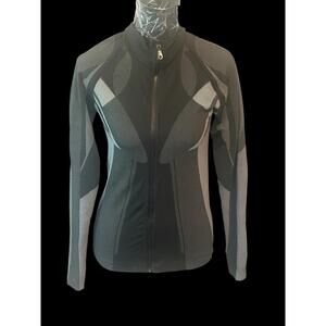 Kimberly C Women's Lightweight Jacket Size Medium Black Active Wear Full Zip